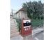 A close up of the mailboxes outside the property, with landscaping and partial view of the house at 447 N 13Th St, Las Vegas, NV 89101