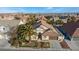 Aerial view showcasing home's curb appeal and neighborhood at 5522 Oakview Falls Ct, Las Vegas, NV 89148