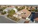 Aerial view of house, landscaping, and neighborhood at 5522 Oakview Falls Ct, Las Vegas, NV 89148