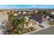 Aerial view of house and surrounding neighborhood at 5522 Oakview Falls Ct, Las Vegas, NV 89148