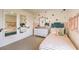 Charming bedroom with ballerina theme and built-in storage at 5709 Scarlet Rock St, North Las Vegas, NV 89081