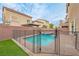 Inviting backyard with a private pool and spa at 6034 Pirates Delight Ave, Las Vegas, NV 89139