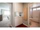 Clean bathroom with a bathtub and updated fixtures at 6575 Ellerhurst Dr, Las Vegas, NV 89103