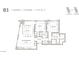 Two-bedroom, two-bathroom floor plan; 1,248 square feet at 700 W Carson Ave # 2002, Las Vegas, NV 89106