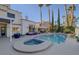 Large swimming pool with spa and spacious backyard at 7500 Orange Haze Way, Las Vegas, NV 89149