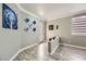 Bright and spacious entryway with wood-look tile flooring at 9154 Cazador St, Las Vegas, NV 89123