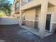 Cozy backyard patio area perfect for outdoor seating and relaxation with a fenced perimeter at 1142 Grass Pond Pl # 3, Henderson, NV 89002