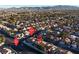 Aerial view of house location and neighborhood at 1252 Little Sidnee Dr, Las Vegas, NV 89123