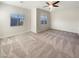 Spacious bedroom with ceiling fan and large windows at 170 Rolling Fields Ct, Henderson, NV 89012