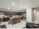 Spacious kitchen with dark cabinets and island at 3556 Valley Lily St, North Las Vegas, NV 89032