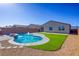 Stunning pool with artificial turf and patio at 3556 Valley Lily St, North Las Vegas, NV 89032