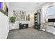 Stylish home office featuring a gallery wall, desk, and ample natural light at 92 Kimberlite Dr, Henderson, NV 89011
