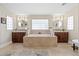 Elegant bathroom with double vanities and large soaking tub at 1319 Red Baron Ln, Boulder City, NV 89005