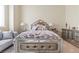 Charming bedroom with mirrored furniture and soft color palette at 1319 Red Baron Ln, Boulder City, NV 89005