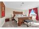 Bright bedroom with large window and mountain views at 1319 Red Baron Ln, Boulder City, NV 89005
