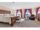 Main bedroom with large windows and mountain views at 1319 Red Baron Ln, Boulder City, NV 89005