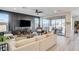Spacious living room with modern decor and hardwood floors at 1968 Regal Bluff Dr, Henderson, NV 89052