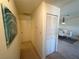 Bright hallway with access to dining area and closet at 2036 Mesquite Ln # 303, Laughlin, NV 89029