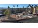 Community pool and patio area with mountain views at 2036 Mesquite Ln # 303, Laughlin, NV 89029