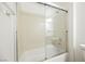 Clean bathroom with a shower/tub combo and updated vanity at 2149 Cedar River Ct, Henderson, NV 89044