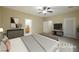 Virtually staged main bedroom with ensuite bath at 2149 Cedar River Ct, Henderson, NV 89044