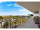 Spacious balcony offering panoramic views of the city skyline and surrounding landscape at 3111 Bel Air Dr # 7F, Las Vegas, NV 89109