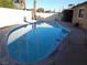 Kidney-shaped swimming pool in a sunny backyard at 3659 Descanso St, Las Vegas, NV 89121