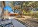 Backyard with a picnic table and mature trees at 376 N 15Th St, Las Vegas, NV 89101