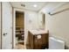 Bathroom with single sink vanity and linen closet at 376 N 15Th St, Las Vegas, NV 89101