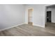 Bedroom with closet and access to hallway bathroom at 4119 Amberdale Ave, North Las Vegas, NV 89031