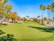 Community putting green with scenic views at 5625 Galivan Vista St, North Las Vegas, NV 89081