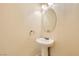 Clean and simple bathroom with pedestal sink at 6250 Pale Pavilion Ave, Las Vegas, NV 89139