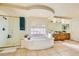Primary bathroom with soaking tub and walk-in shower at 6250 Pale Pavilion Ave, Las Vegas, NV 89139