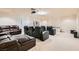 Spacious home theater with comfortable seating and large screen at 6250 Pale Pavilion Ave, Las Vegas, NV 89139
