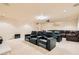 Home theater with comfortable seating and projector at 6250 Pale Pavilion Ave, Las Vegas, NV 89139
