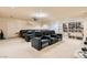 Home theater room features comfortable seating and built-in shelving at 6250 Pale Pavilion Ave, Las Vegas, NV 89139