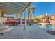Backyard oasis with pool, patio furniture, and pergola at 6250 Pale Pavilion Ave, Las Vegas, NV 89139