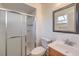 Clean bathroom with shower and vanity at 635 8Th St, Boulder City, NV 89005
