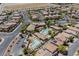 Aerial view of community pool and surrounding homes at 7611 Phoenix Peak St, Las Vegas, NV 89166