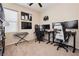 Home office with two workstations and plenty of natural light at 7611 Phoenix Peak St, Las Vegas, NV 89166