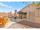 Large backyard with patio, gazebo, and outdoor kitchen at 2134 Dillons Cove Dr, Laughlin, NV 89029