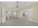 Bright bedroom featuring a fireplace and mirrored closet doors at 3755 Broadmead St, Las Vegas, NV 89147