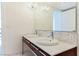 Bathroom with double vanity and marble countertop at 4471 Dean Martin Dr # 507, Las Vegas, NV 89103