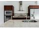 Modern kitchen with granite countertop, stainless steel appliances, and island at 4471 Dean Martin Dr # 507, Las Vegas, NV 89103