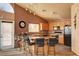 Clubhouse kitchen with bar seating and appliances at 5100 Jordan Frey St # 203, Las Vegas, NV 89130