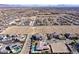 An aerial perspective highlights the community's layout and the proximity to local amenities at 5790 Aspen Falls Cir, Las Vegas, NV 89149