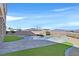 Backyard oasis featuring a custom pool and beautiful desert landscape at 5790 Aspen Falls Cir, Las Vegas, NV 89149