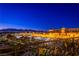 Night view from balcony overlooking illuminated city landscape at 9101 Alta Dr # 505, Las Vegas, NV 89145