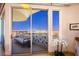 Private balcony offering stunning nighttime cityscape views at 9101 Alta Dr # 505, Las Vegas, NV 89145