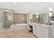 Luxury bathroom with soaking tub and walk-in shower at 9101 Alta Dr # 505, Las Vegas, NV 89145